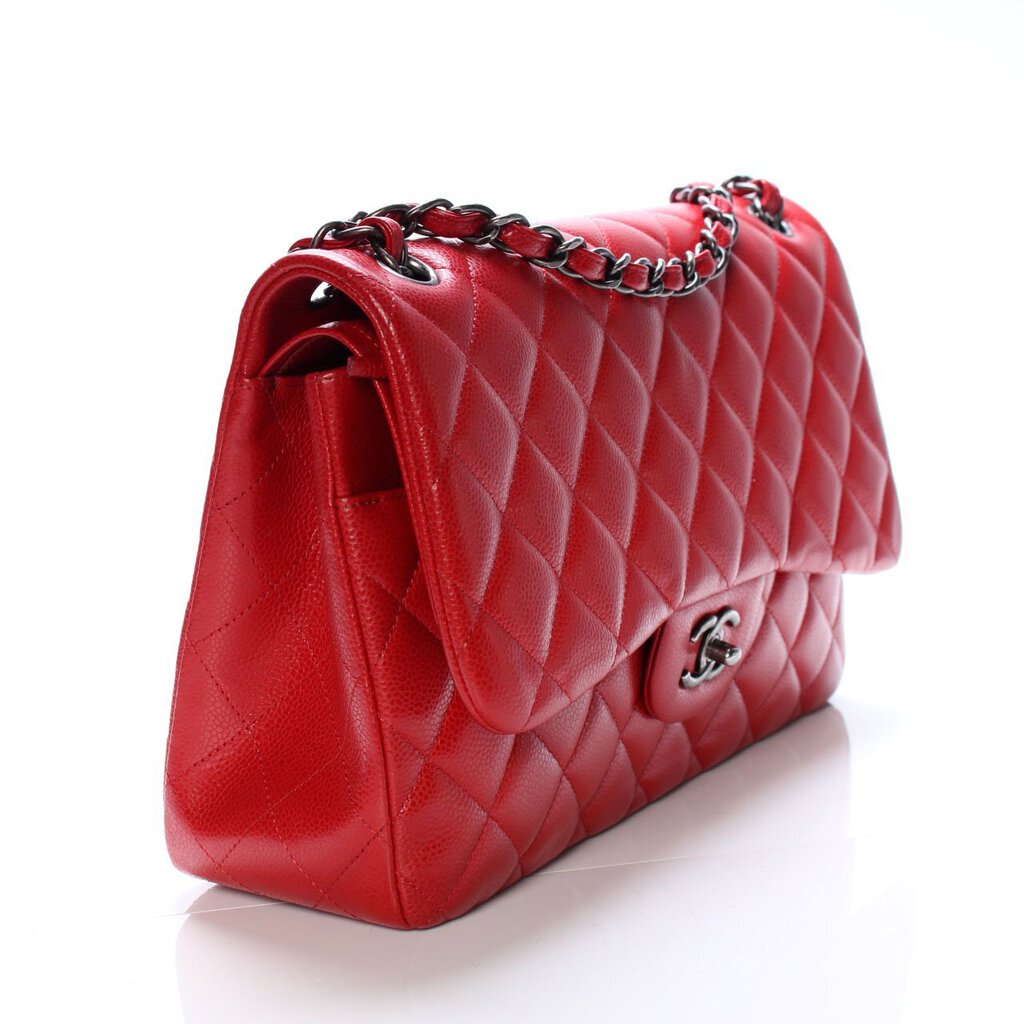 Chanel Classic Flap Jumbo Caviar 21M Handbag