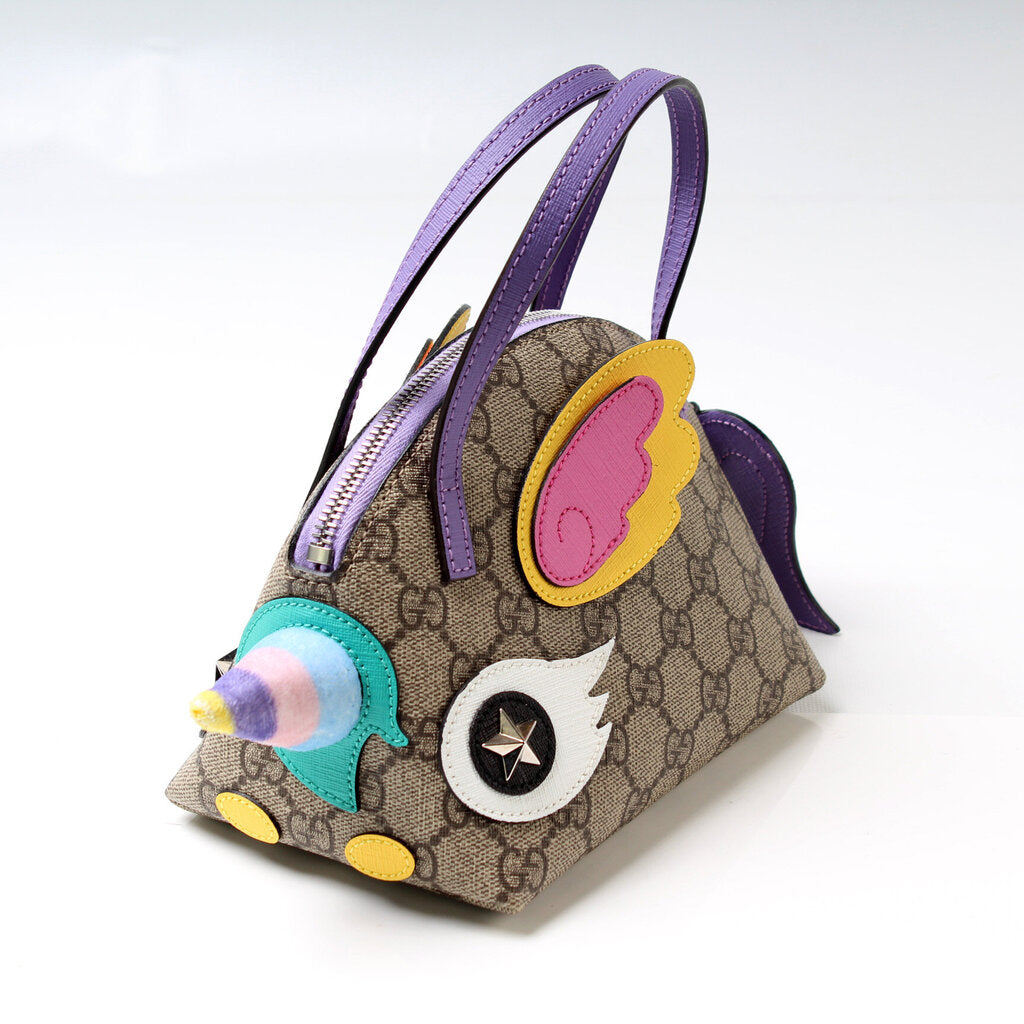 Gucci GG Supreme Kids Unicorn Travel Bag