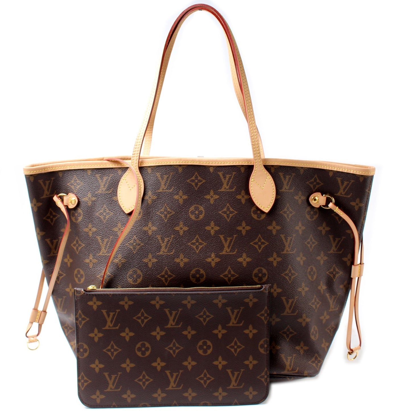Louis Vuitton Neverfull MM W Pochette Monogram Tote Bag Monogram 2