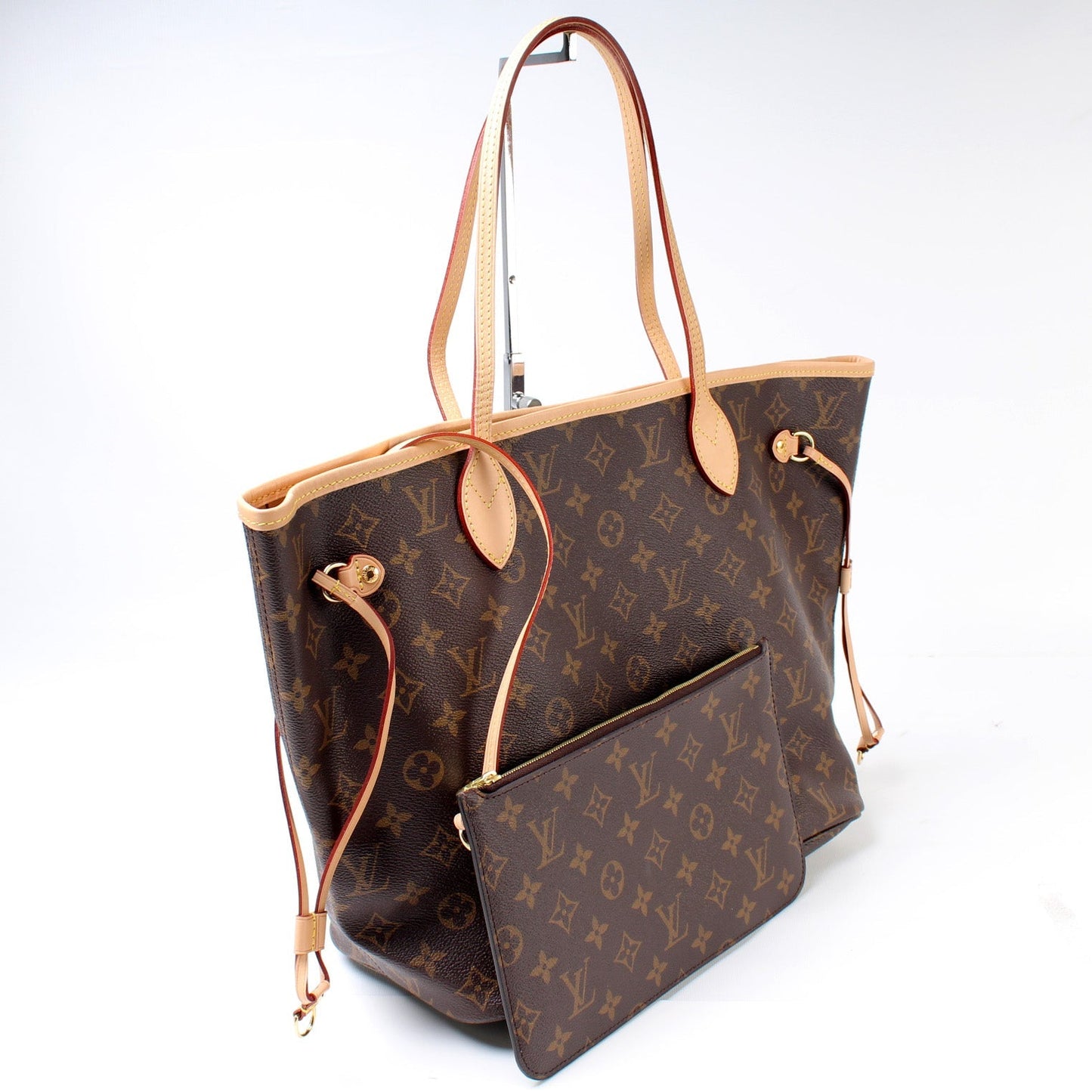 Louis Vuitton Neverfull MM W Pochette Monogram Tote Bag Monogram 2