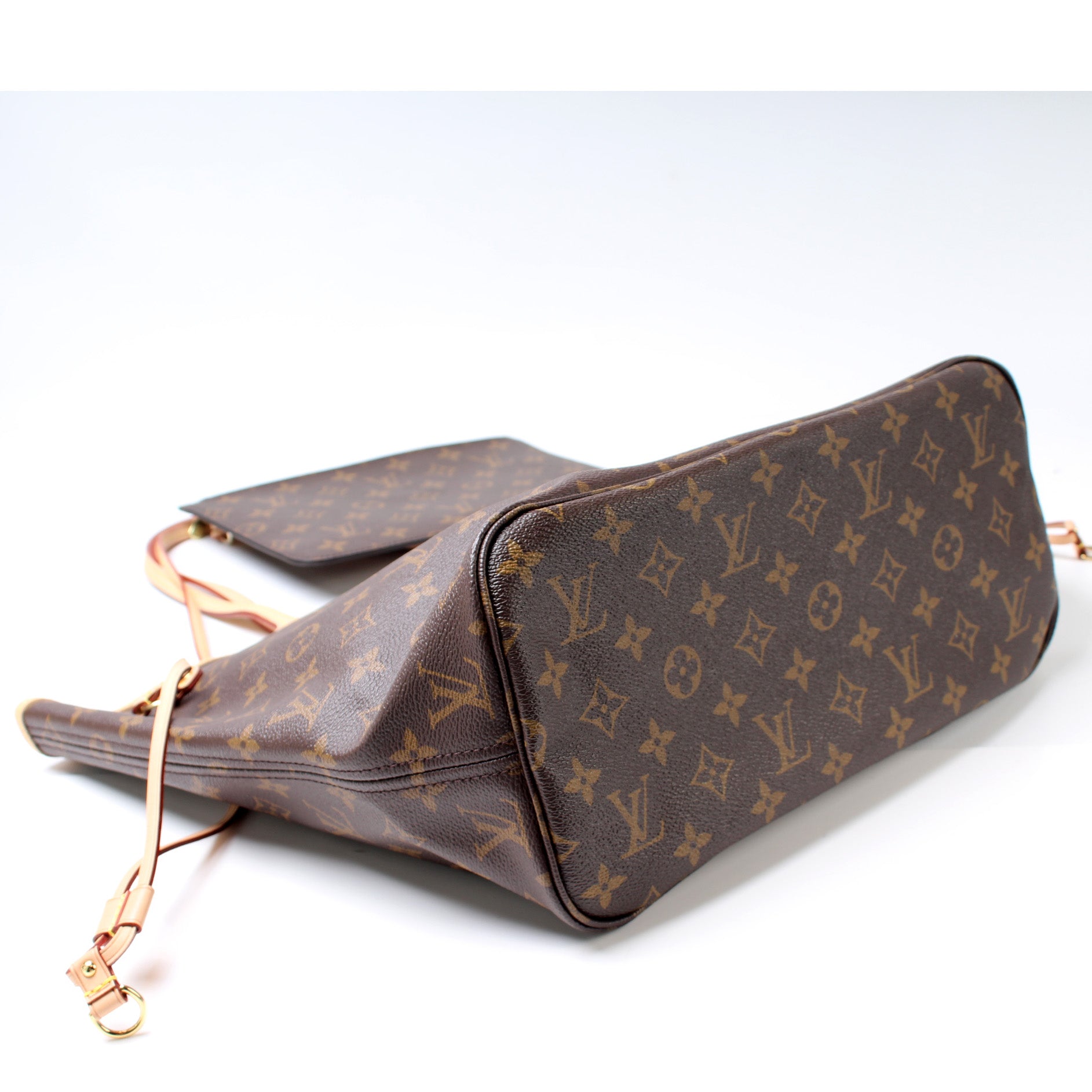 Louis Vuitton Neverfull MM W Pochette Monogram Tote Bag Monogram 2