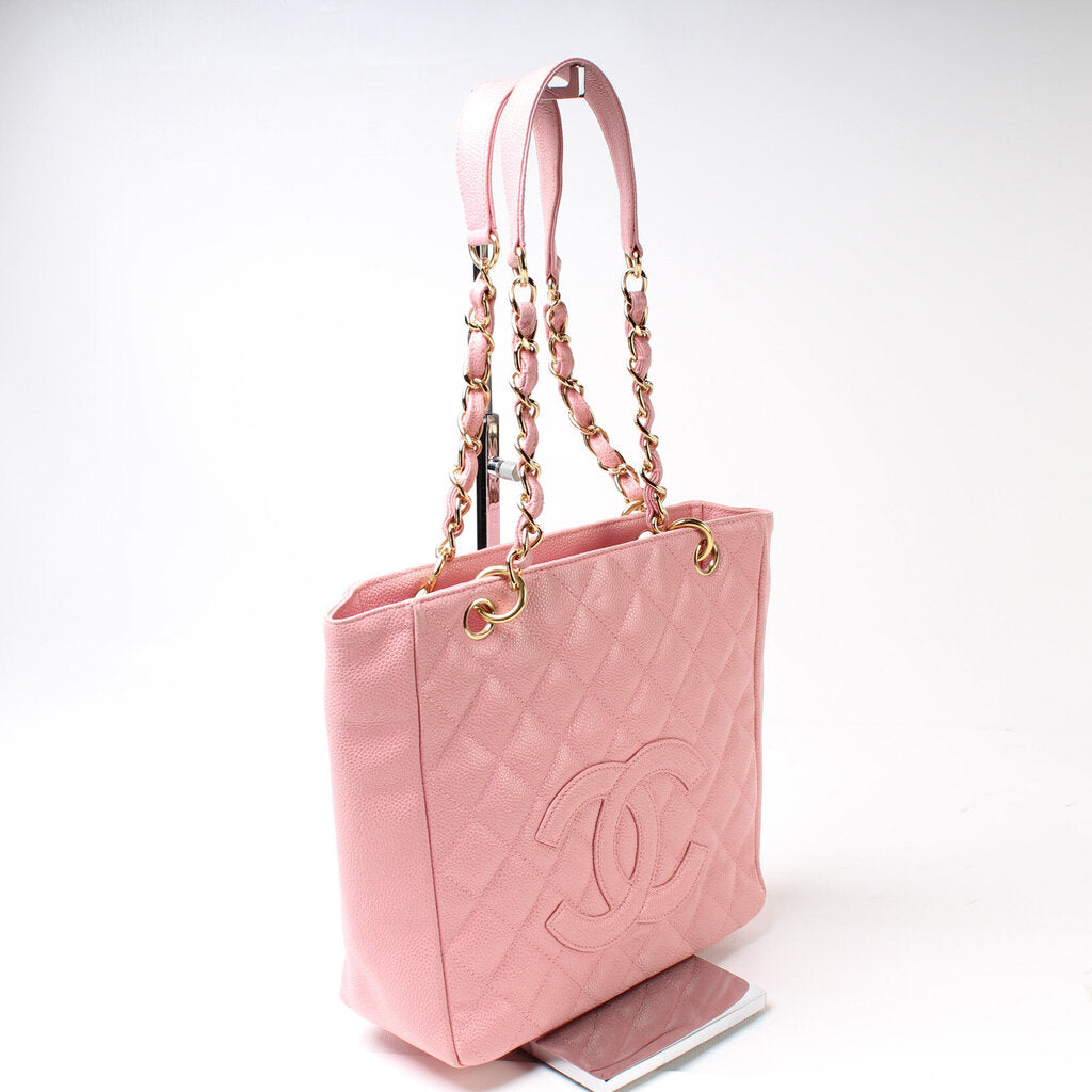 Chanel Petite Shopping Caviar Tote Bag