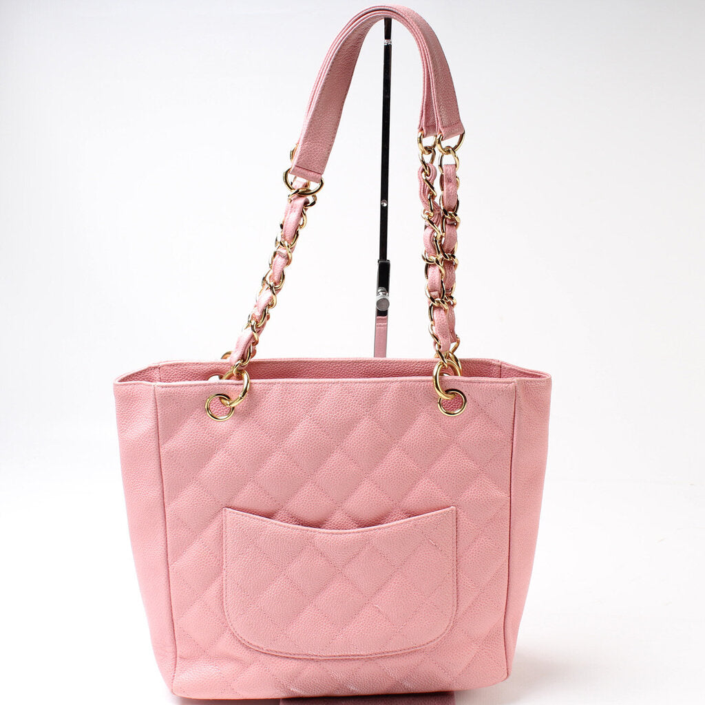 Chanel Petite Shopping Caviar Tote Bag