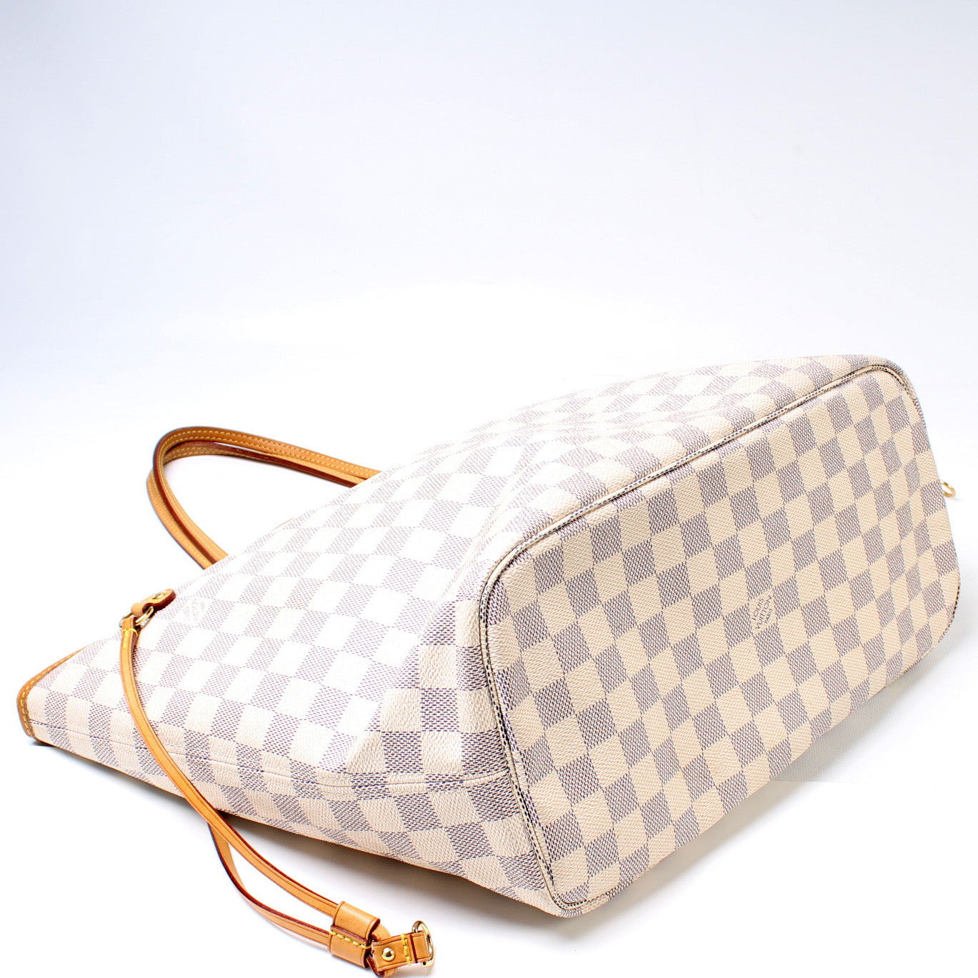 Louis Vuitton Neverfull MM Azur Damier Tote Bag Azur 28