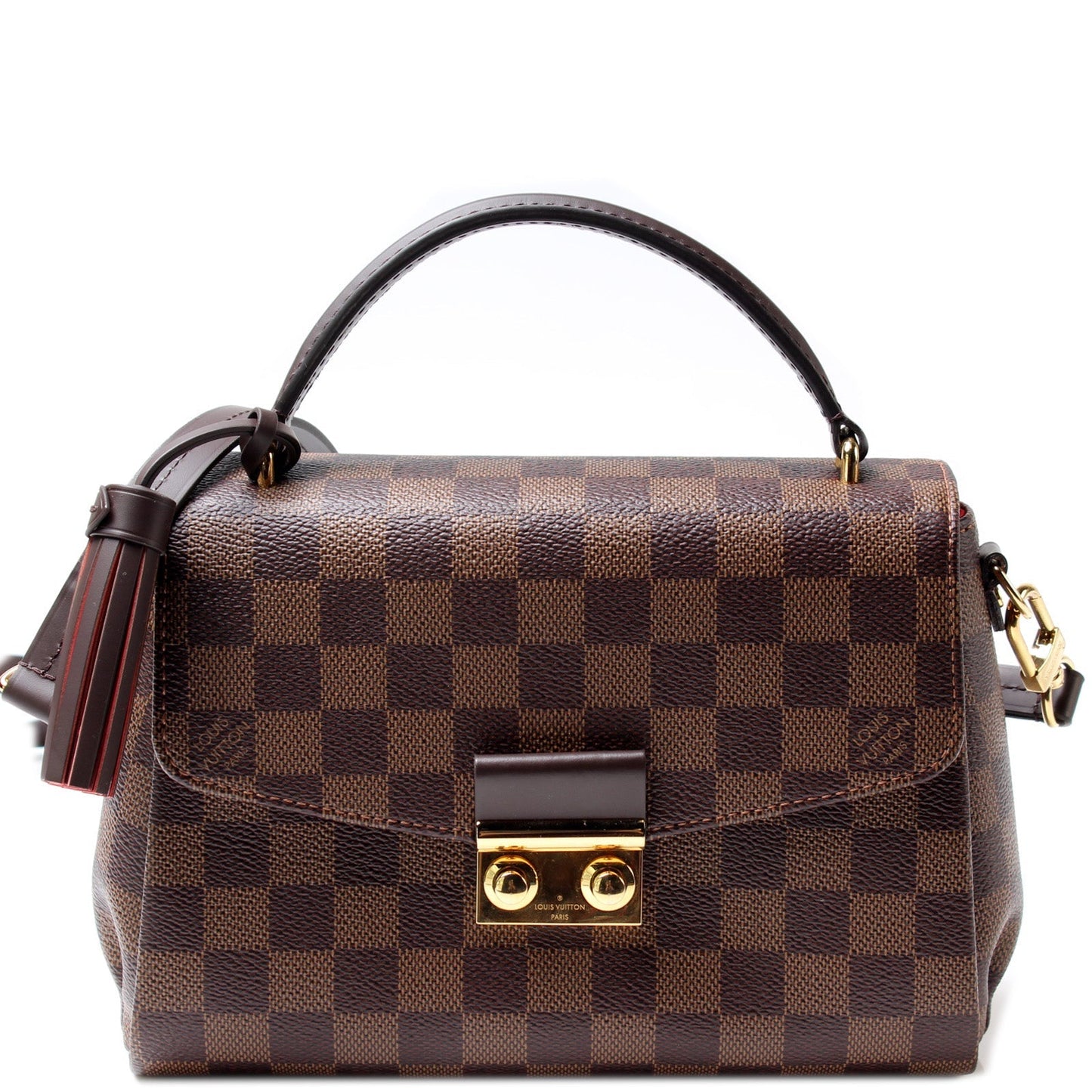 Louis Vuitton Croisette Ebene Damier Handbag