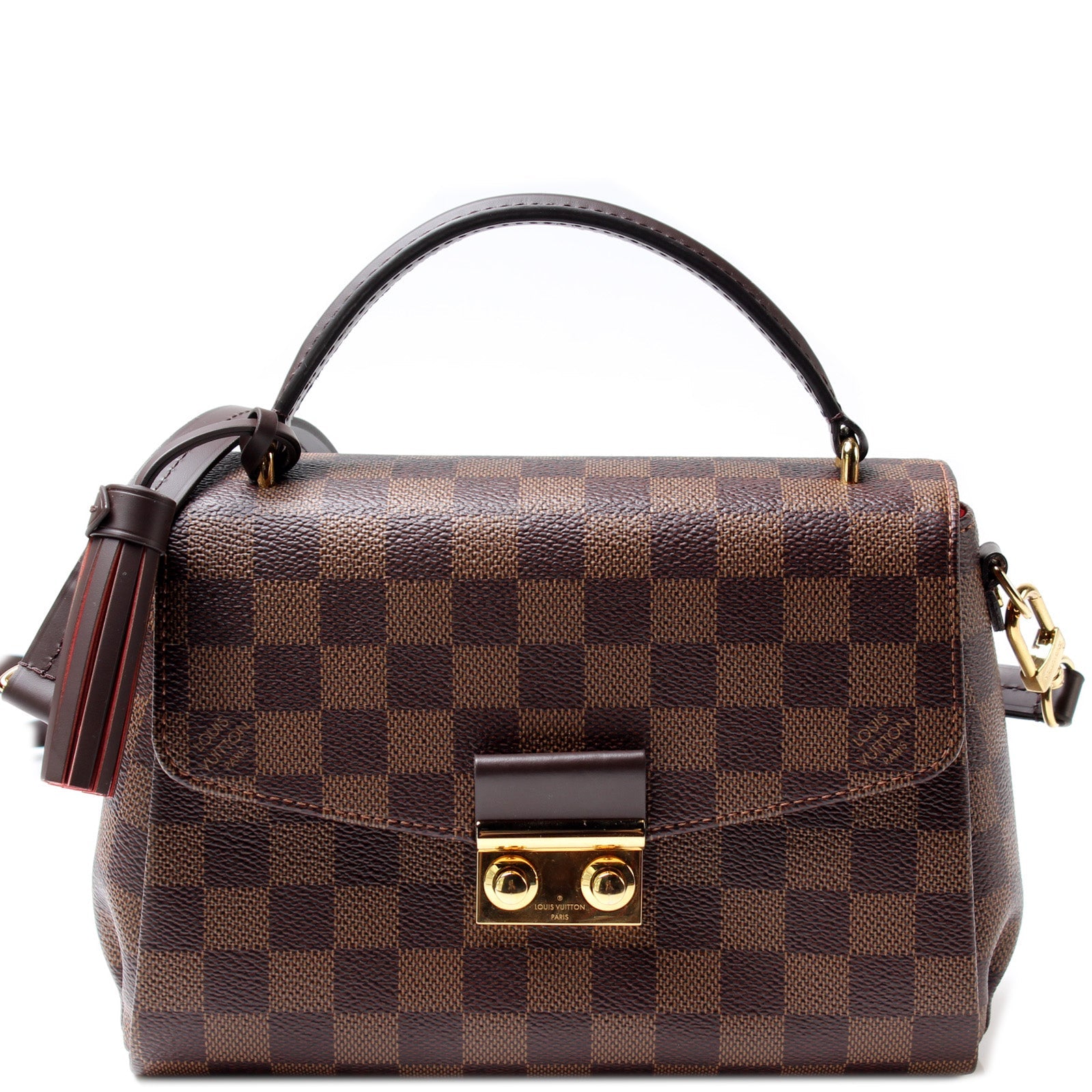 Louis Vuitton Croisette Ebene Damier Handbag
