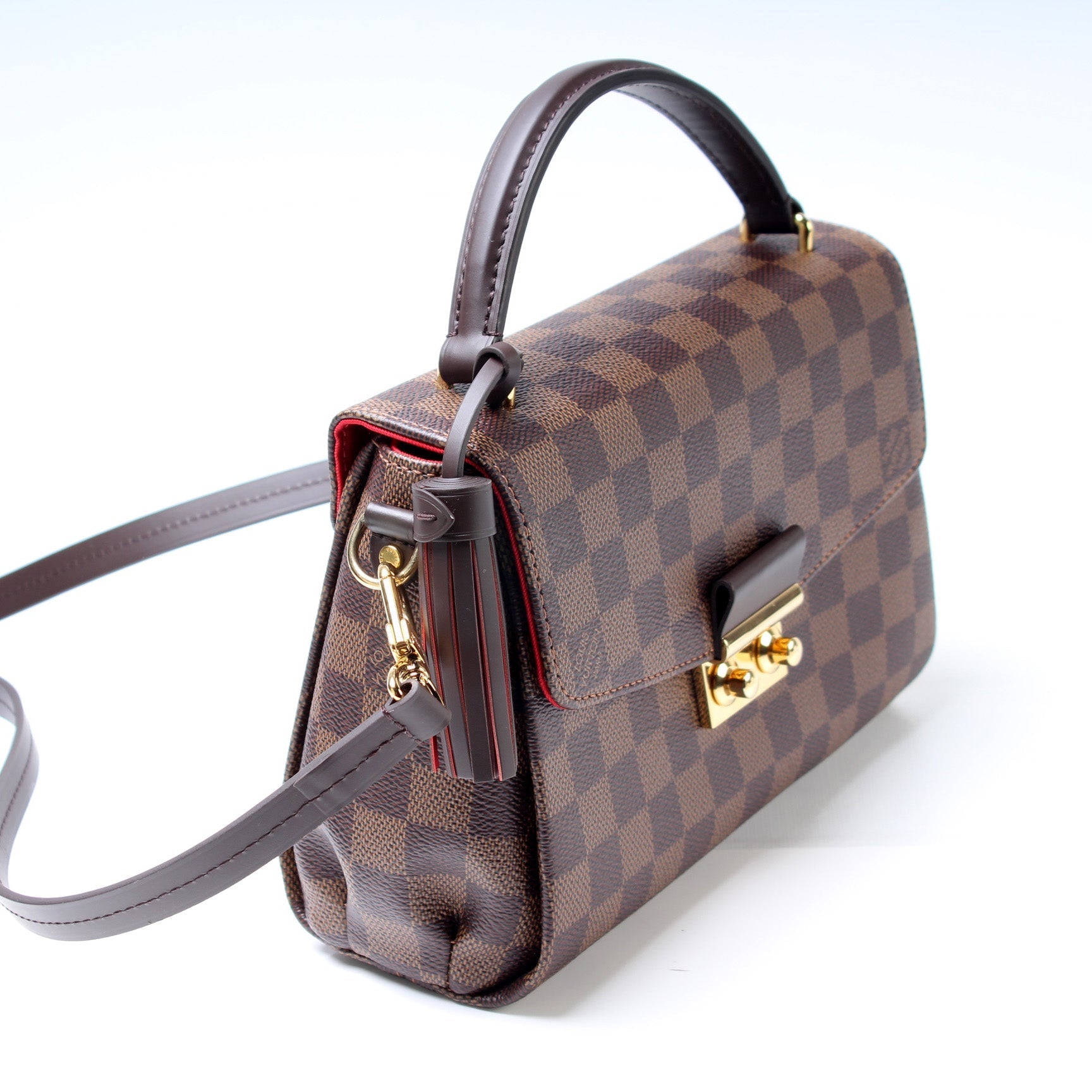 Louis Vuitton Croisette Ebene Damier Handbag