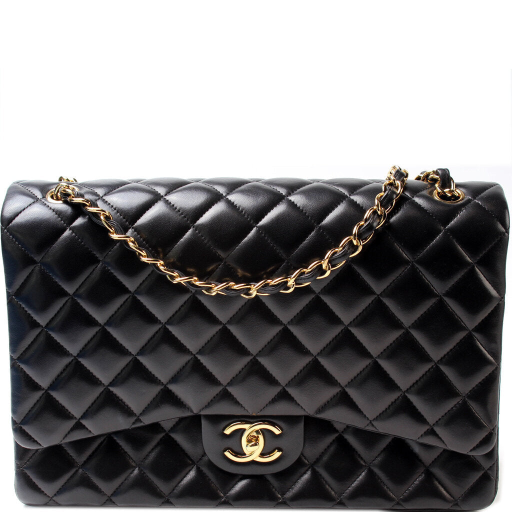 Chanel Classic Flap Maxi Lambskin 14-16M Handbag