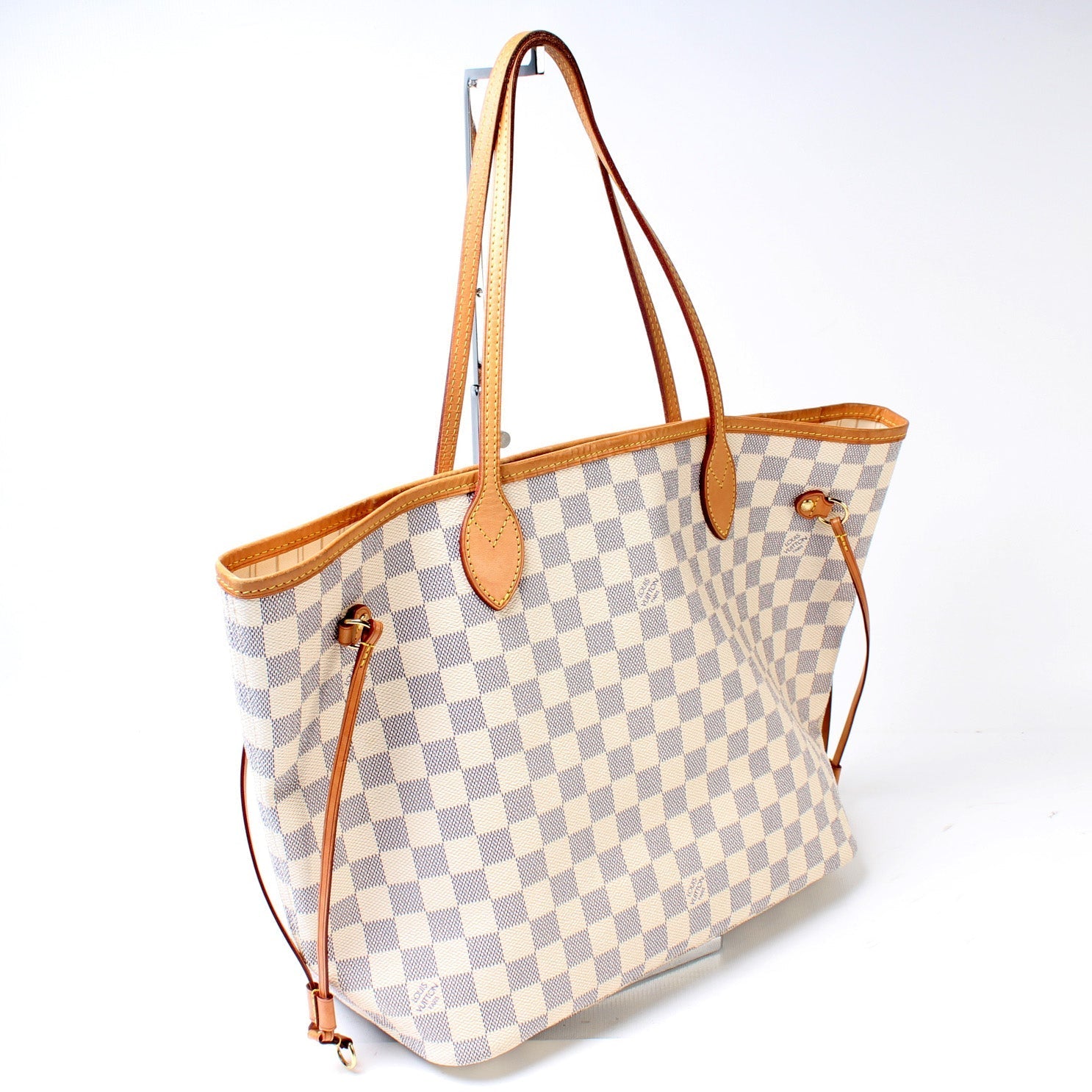 Louis Vuitton Neverfull MM Azur Damier Tote Bag Azur 32