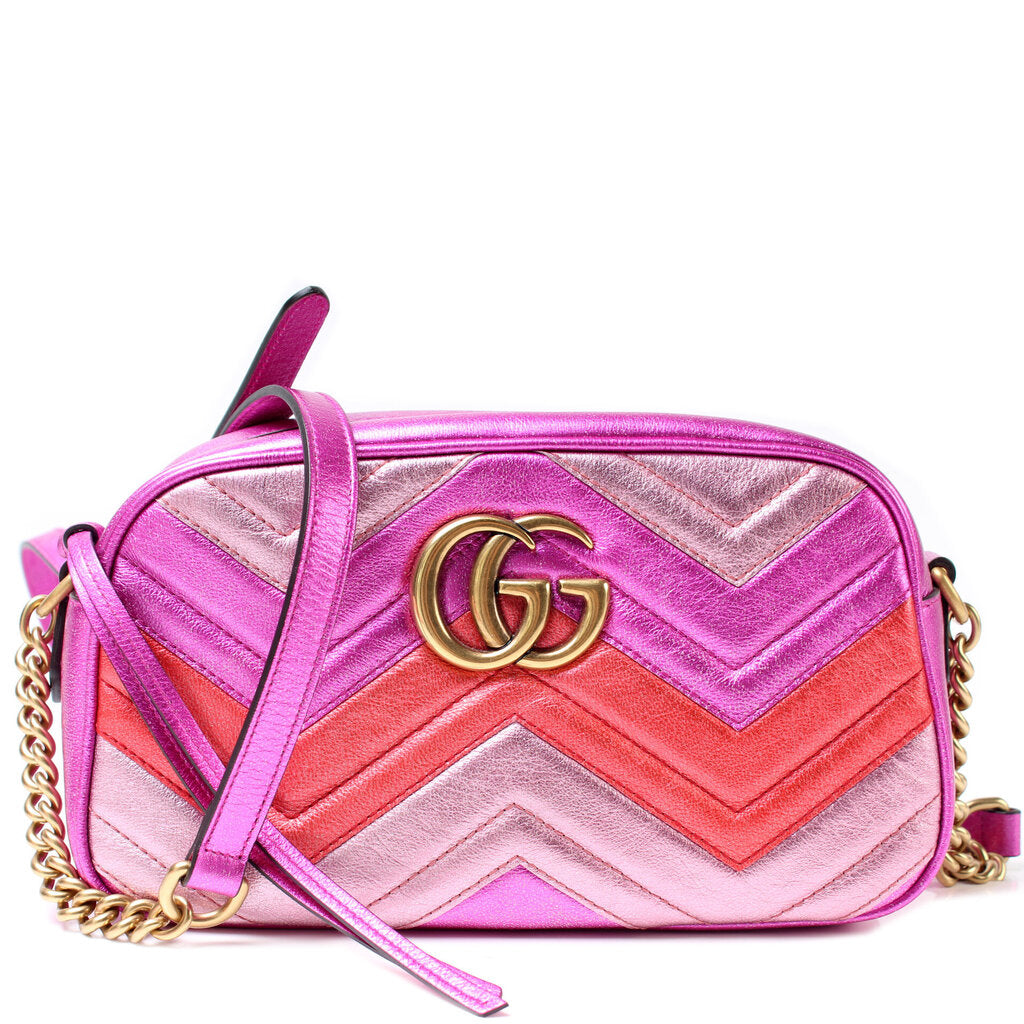 Gucci Marmont Camera Leather Small Crossbody Bag Bag 1