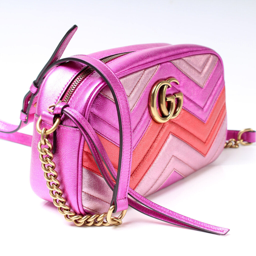 Gucci Marmont Camera Leather Small Crossbody Bag Bag 1