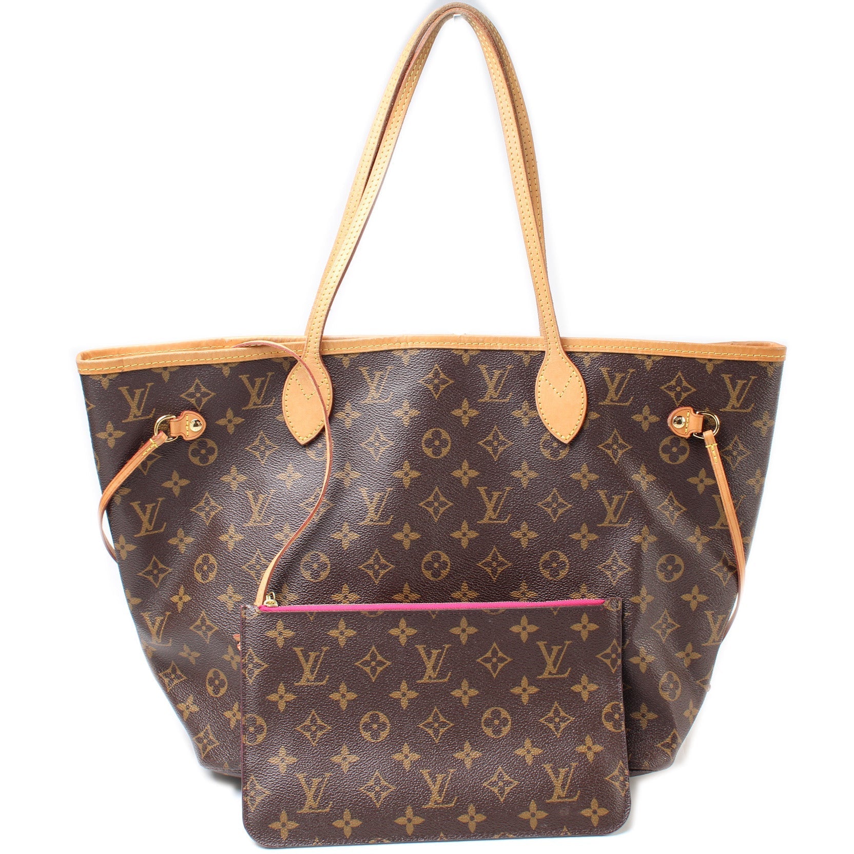 Louis Vuitton Neverfull MM Monogram Wallet Case With Wallet
