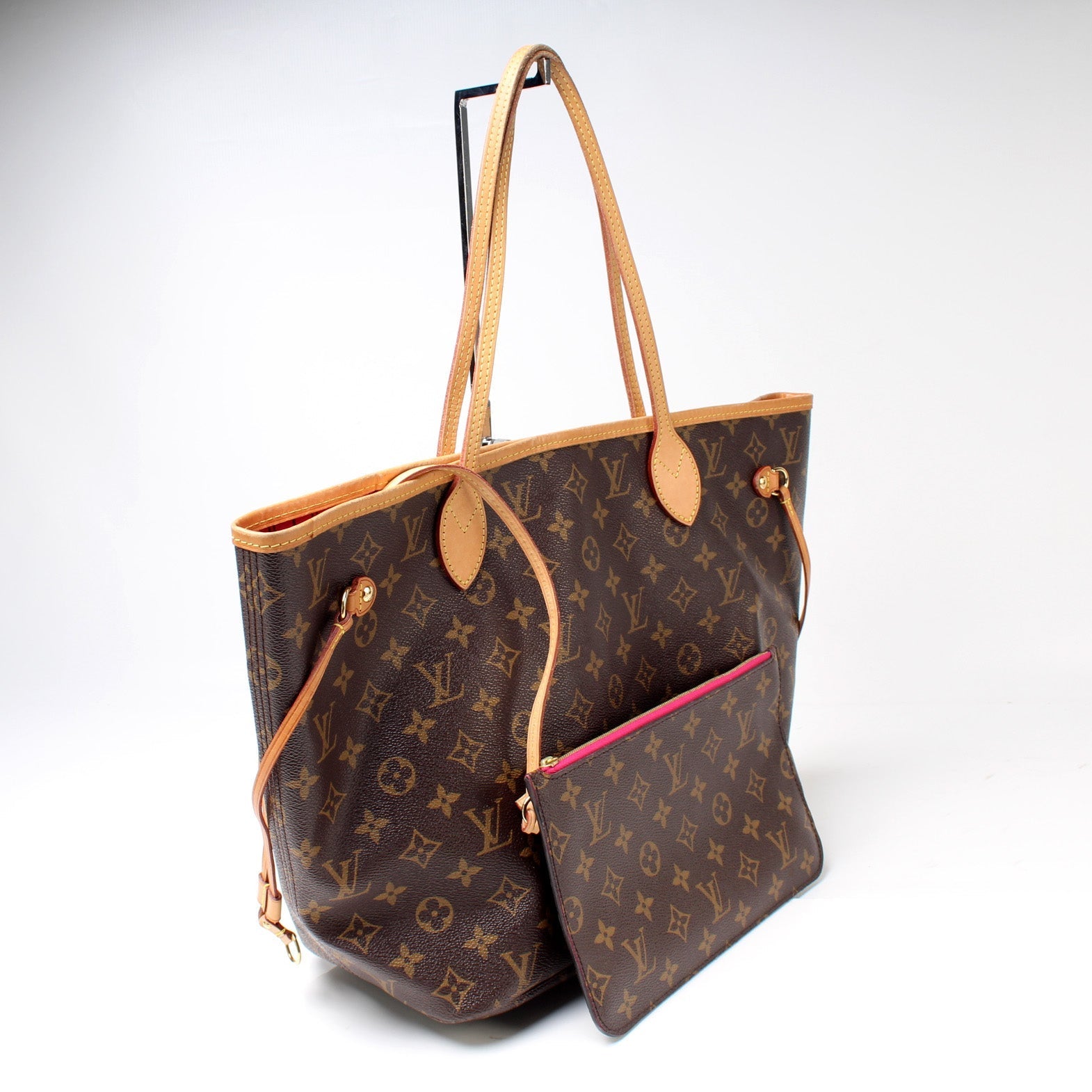 Louis Vuitton Neverfull MM Monogram Wallet Case With Wallet