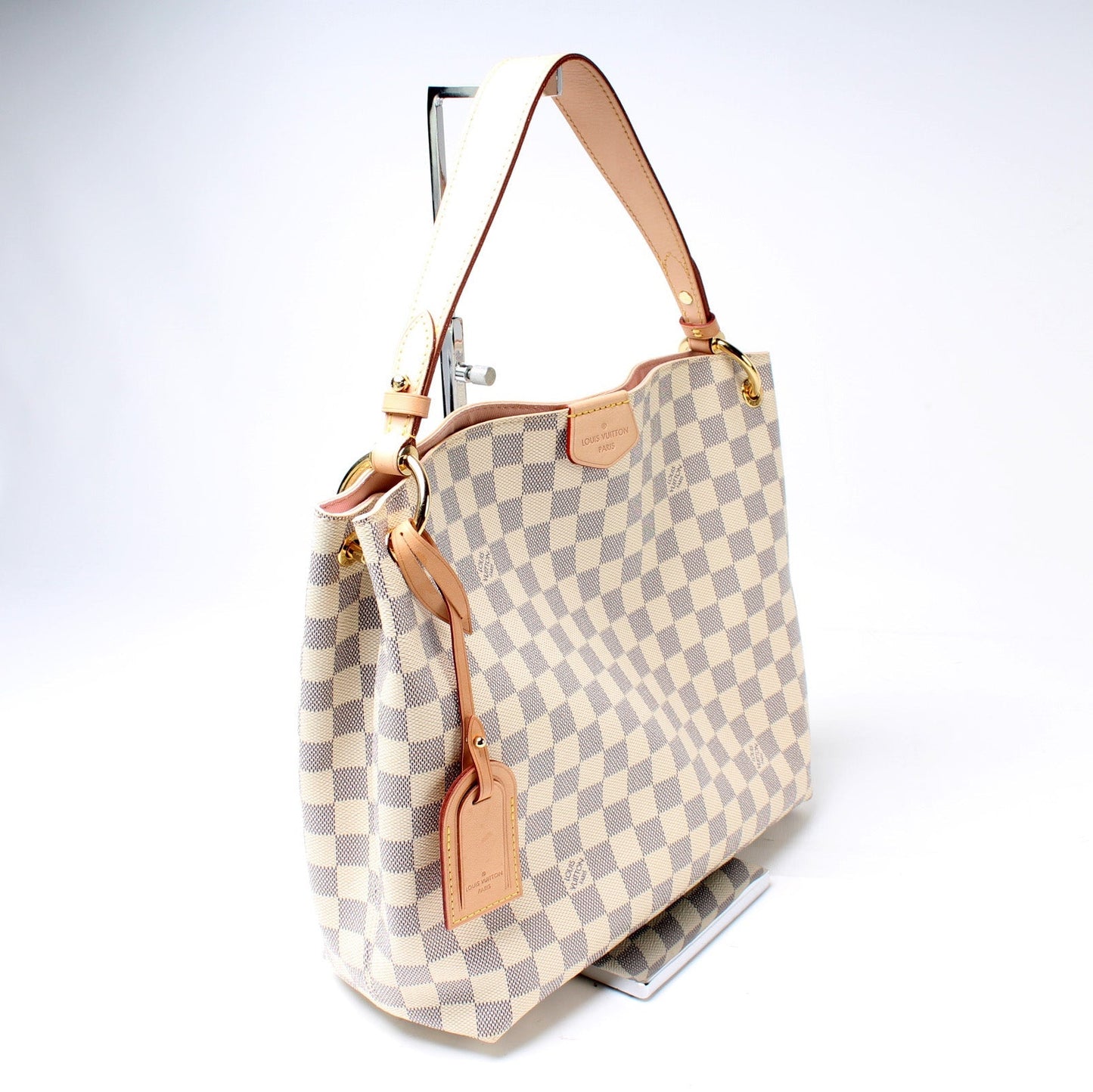 Louis Vuitton Graceful PM Azur Damier Handbag Azur 4
