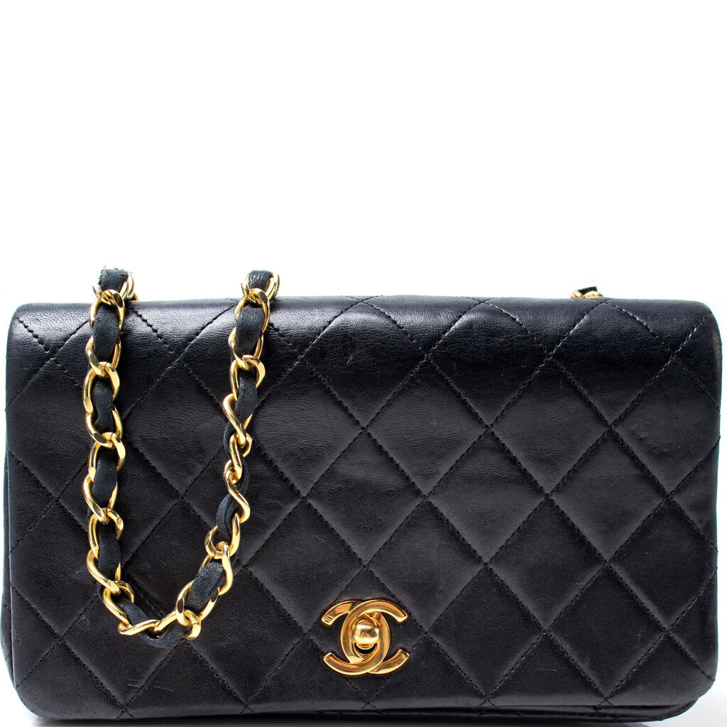 Chanel CC Quilted Lambskin Flap Shoulder Bag