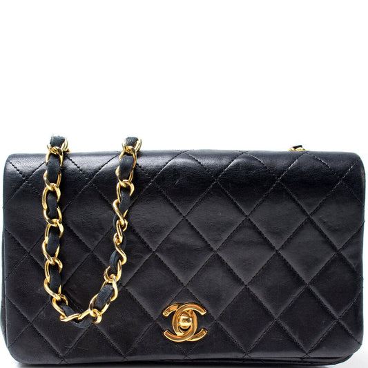 Chanel CC Quilted Lambskin Flap Shoulder Bag