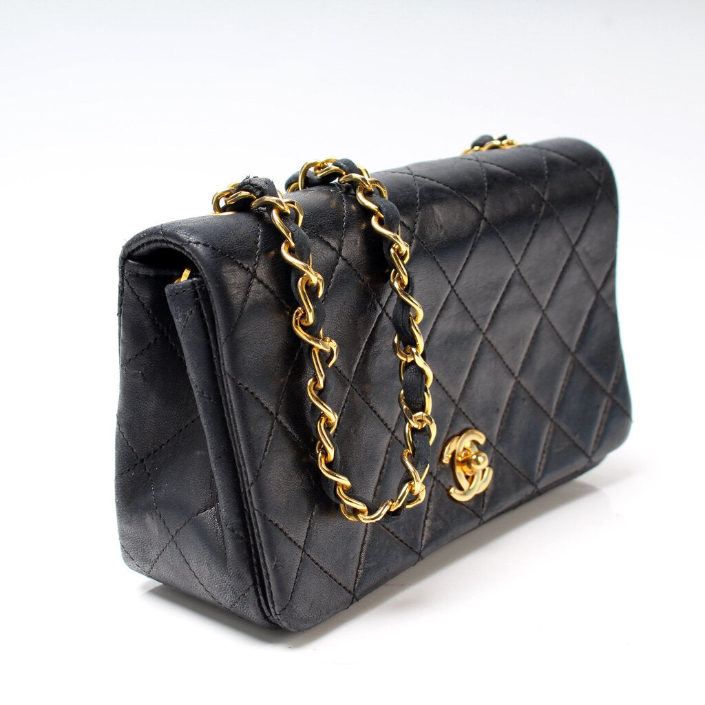 Chanel CC Quilted Lambskin Flap Shoulder Bag