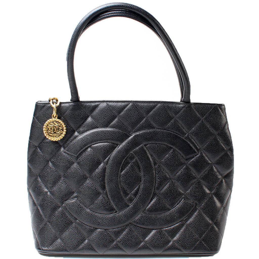 Chanel Medallion Caviar Tote Bag Caviar 9