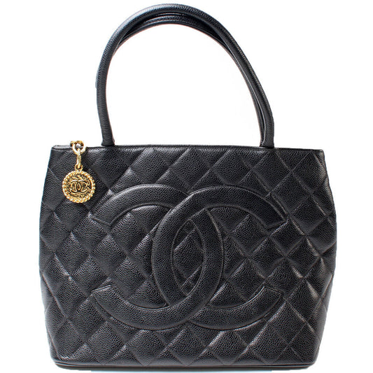 Chanel Medallion Caviar Tote Bag Caviar 9