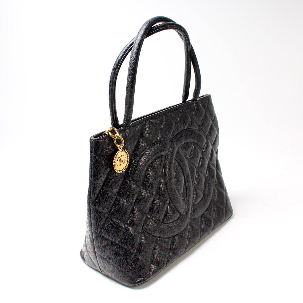 Chanel Medallion Caviar Tote Bag Caviar 9