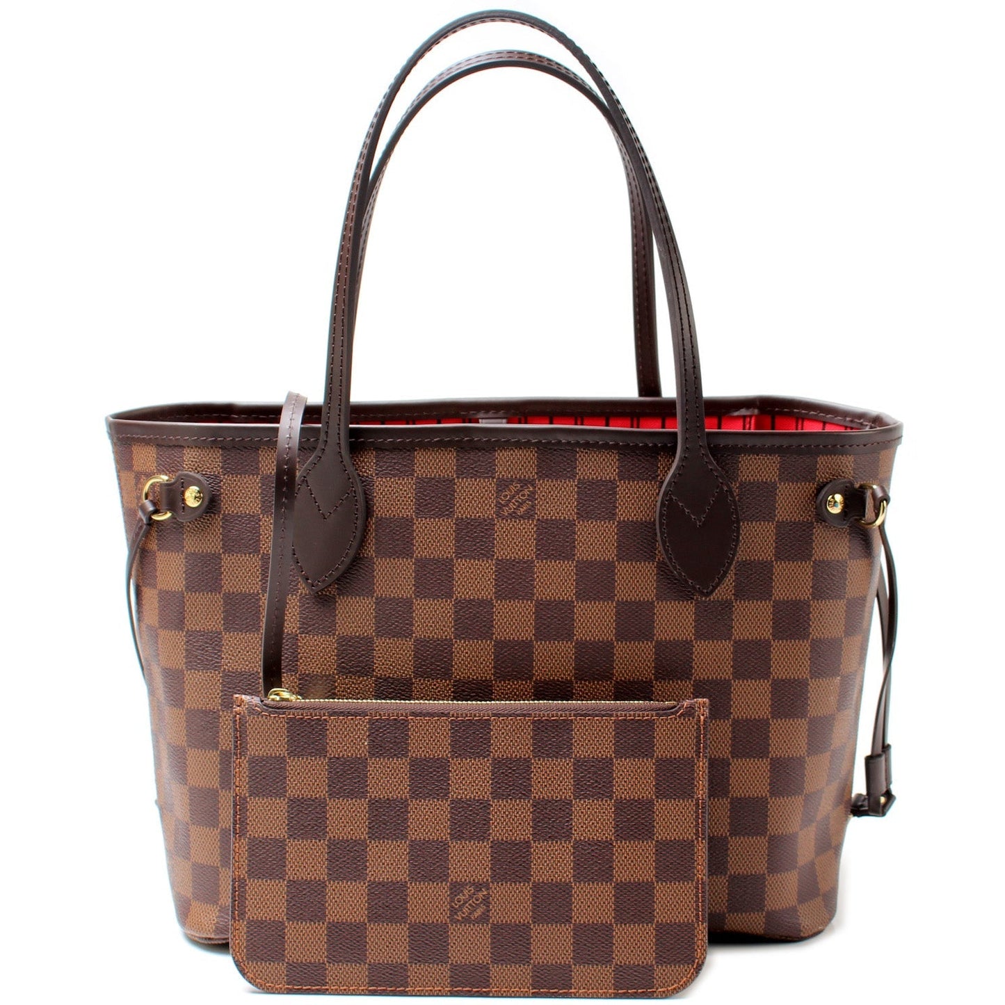 Louis Vuitton Neverfull PM W Ebene Damier Wallet Case