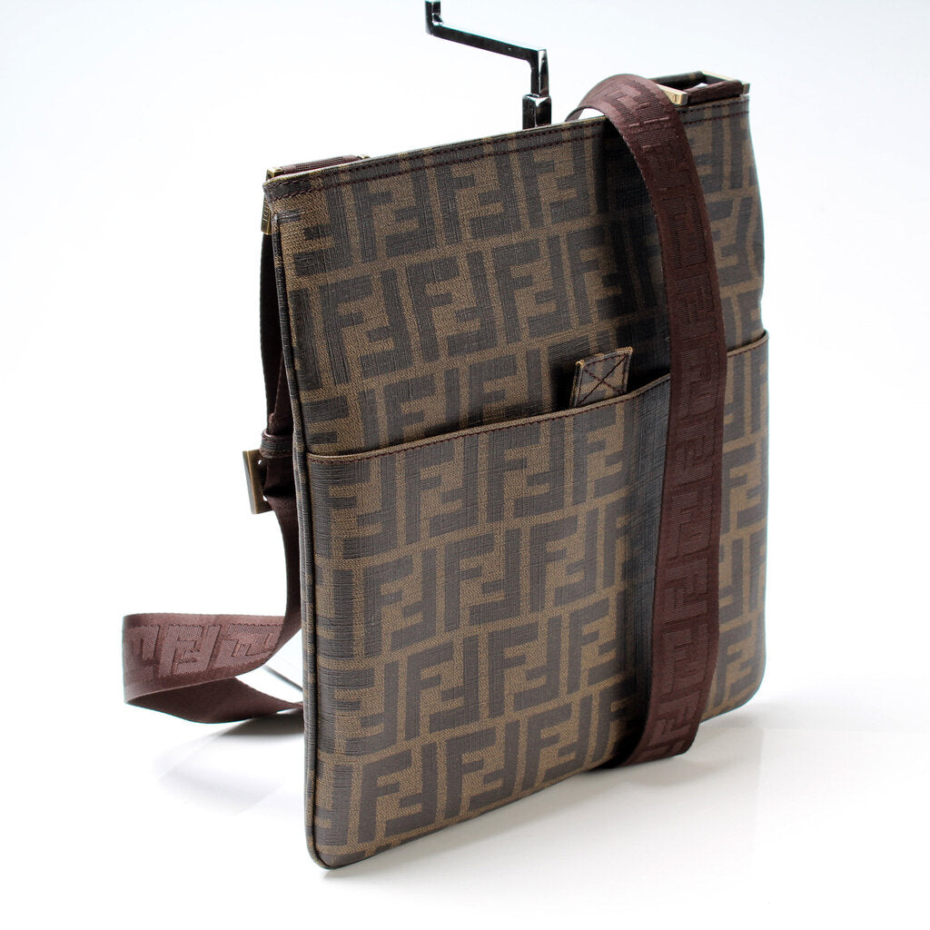 Fendi 7Va207 Spalmati Zucca Messenger Bag