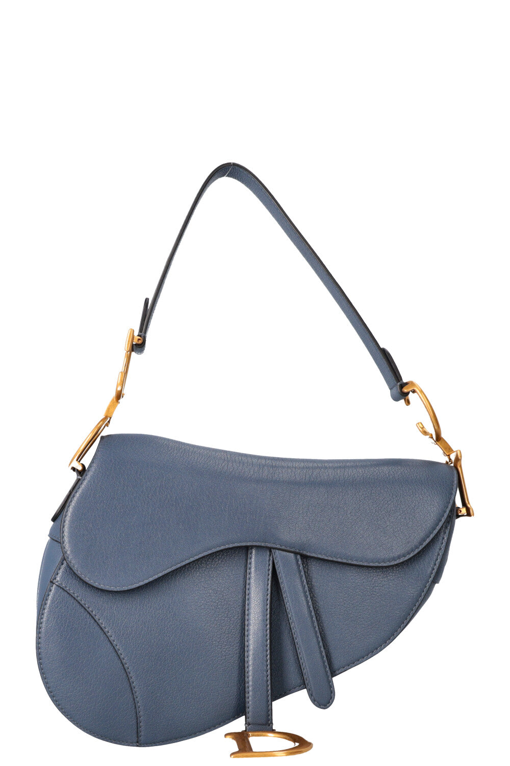 Dior Saddle Bag Leather Blue Handbag