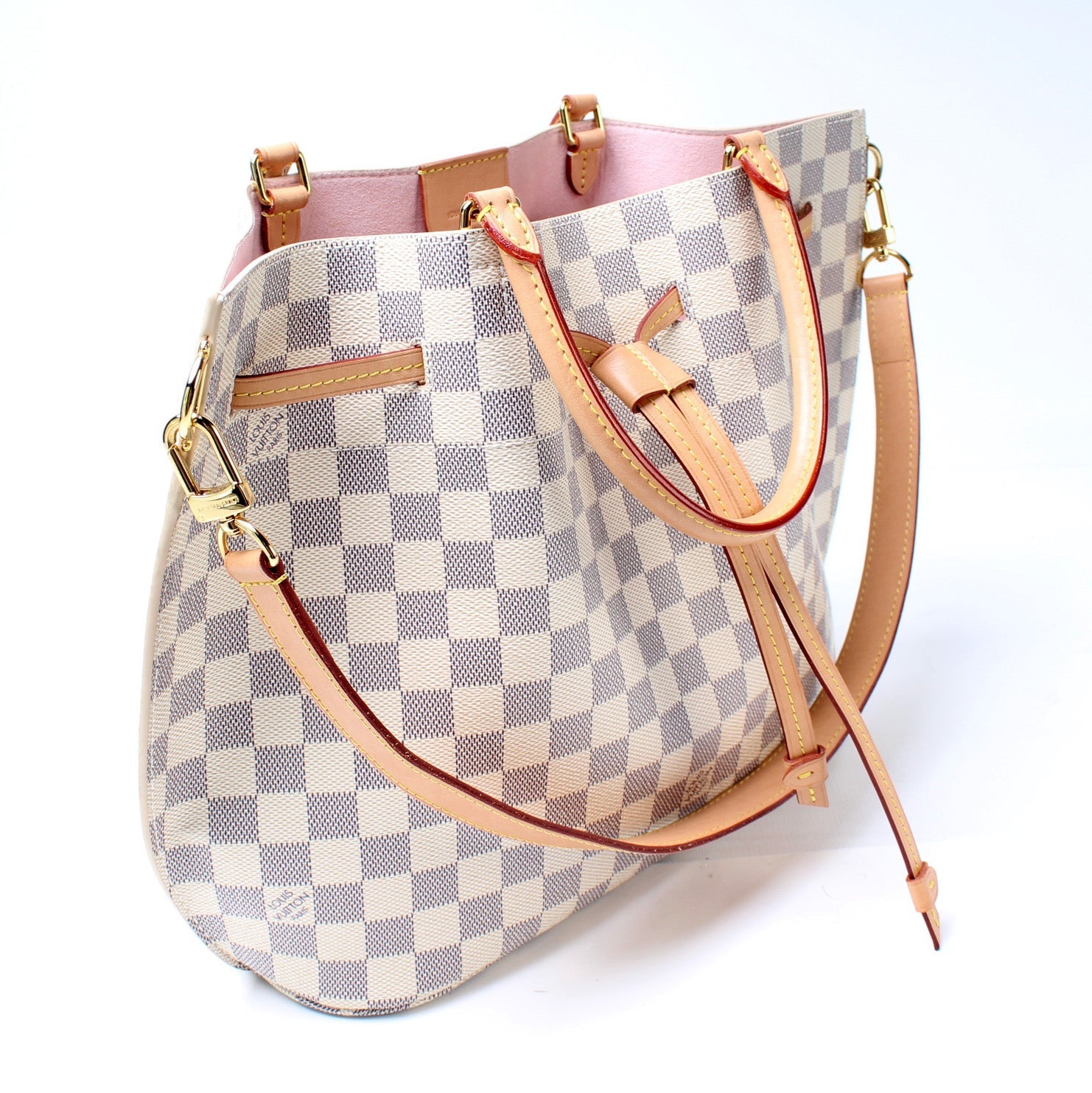 Louis Vuitton Girolata Azur Damier Handbag Azur 7