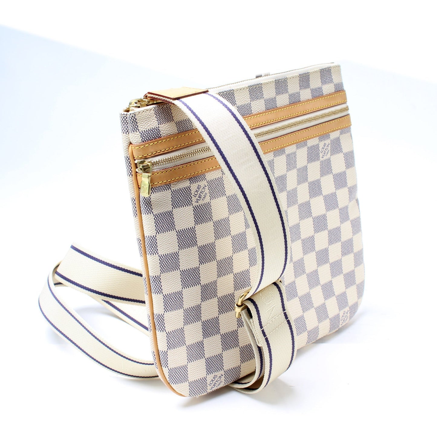 Louis Vuitton Pochette Bosphore Azur Damier Clutch Bag Azur 7
