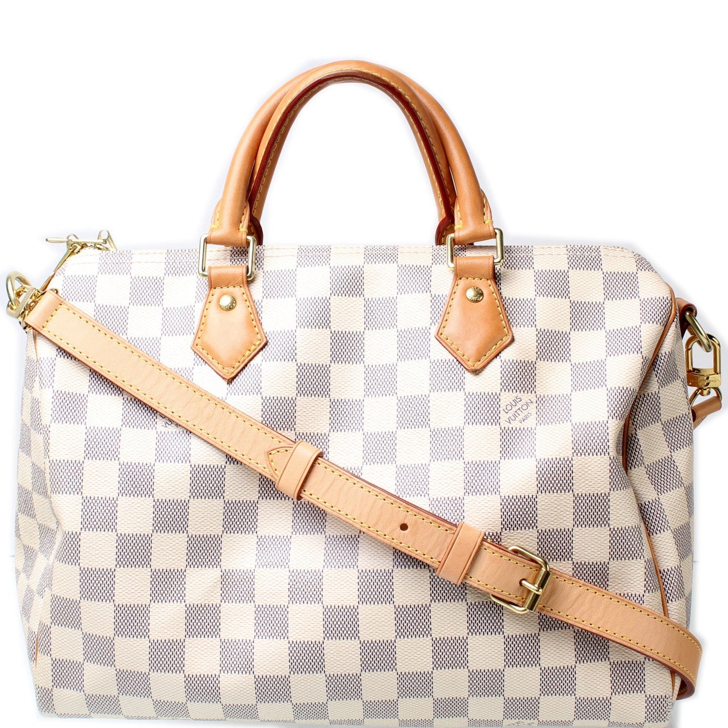 Louis Vuitton Speedy 30 Bandouliere Azur Damier Handbag Azur 7