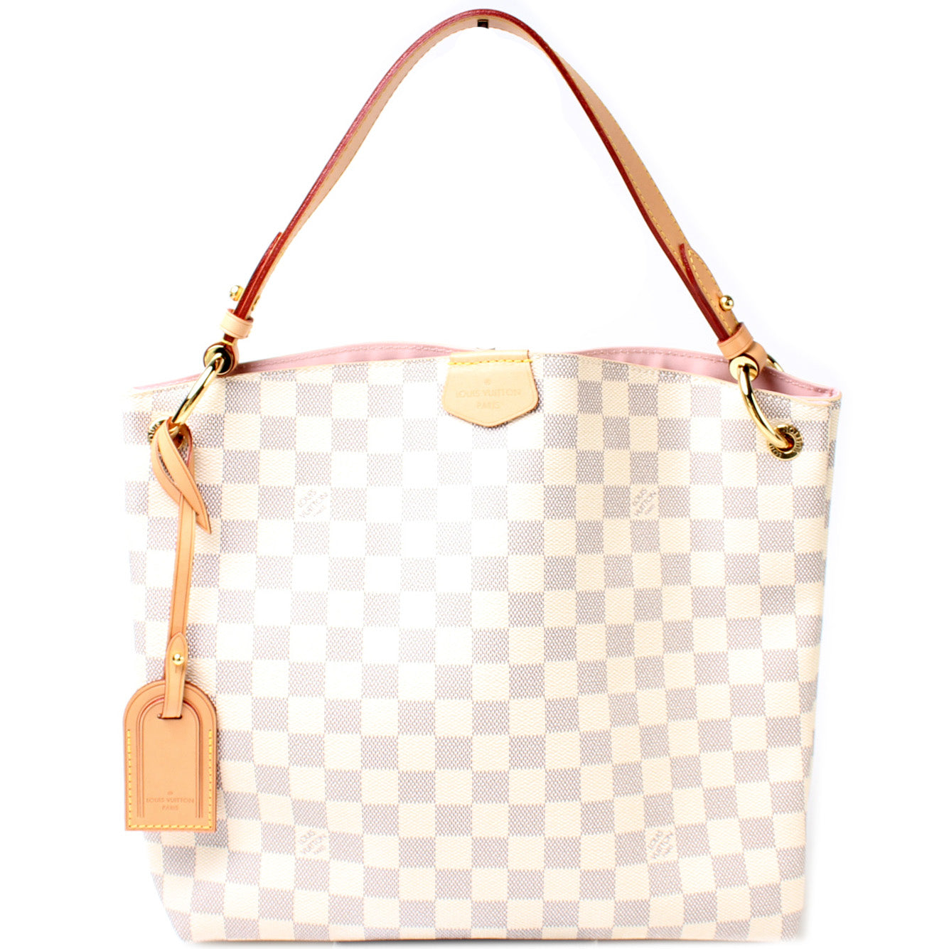 Louis Vuitton Graceful PM Azur Damier Handbag Azur 5