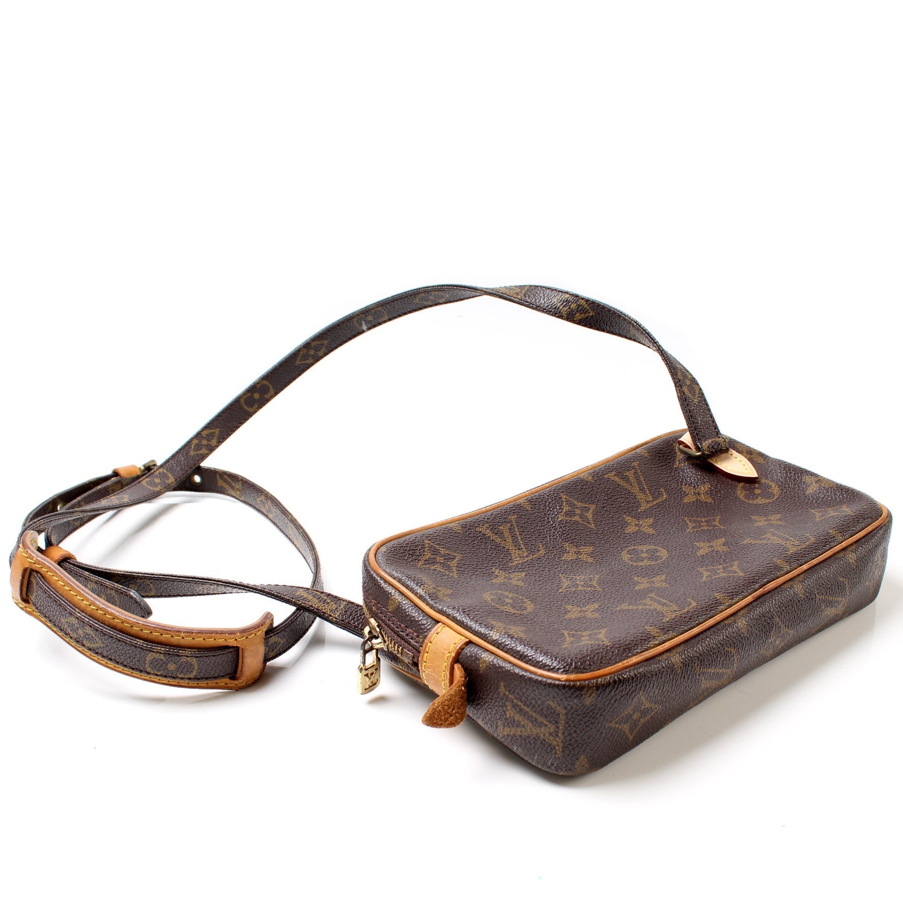 Louis Vuitton Pochette Marly Bandouliere Monogram Clutch Bag Monogram 10
