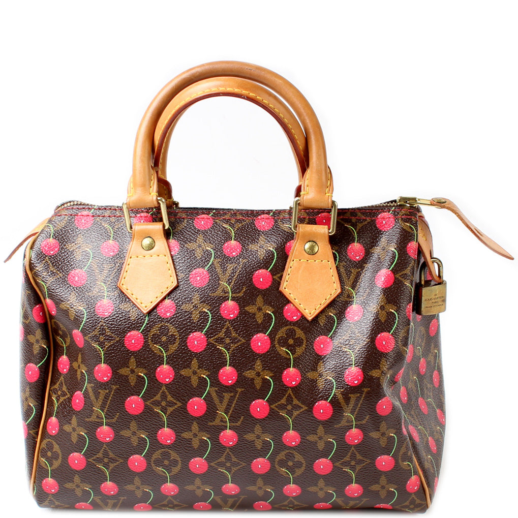 Louis Vuitton Speedy 25 Cerises Monogram Handbag Cerises Monogram