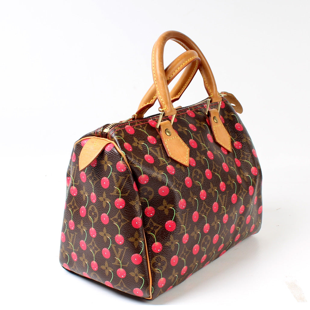 Louis Vuitton Speedy 25 Cerises Monogram Handbag Cerises Monogram
