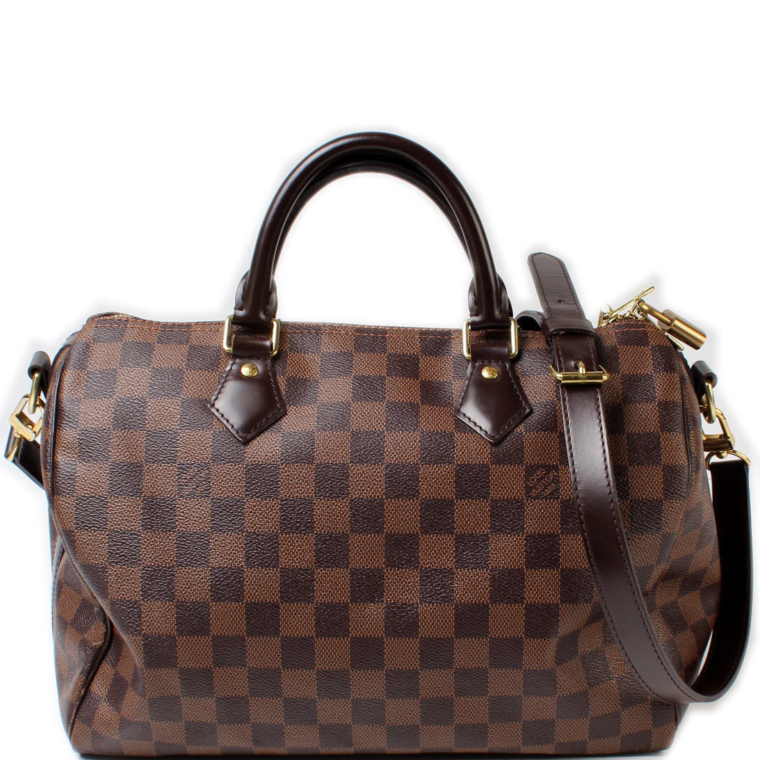 Louis Vuitton Speedy 30 Bandouliere Ebene Damier Handbag Ebene 4