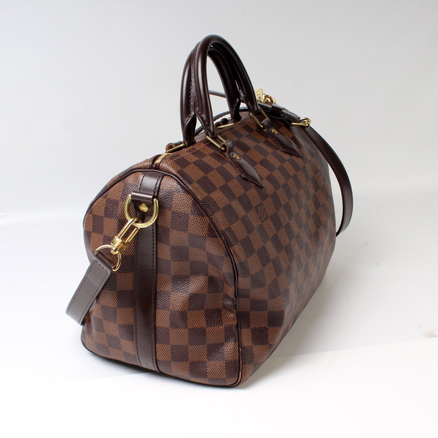 Louis Vuitton Speedy 30 Bandouliere Ebene Damier Handbag Ebene 4