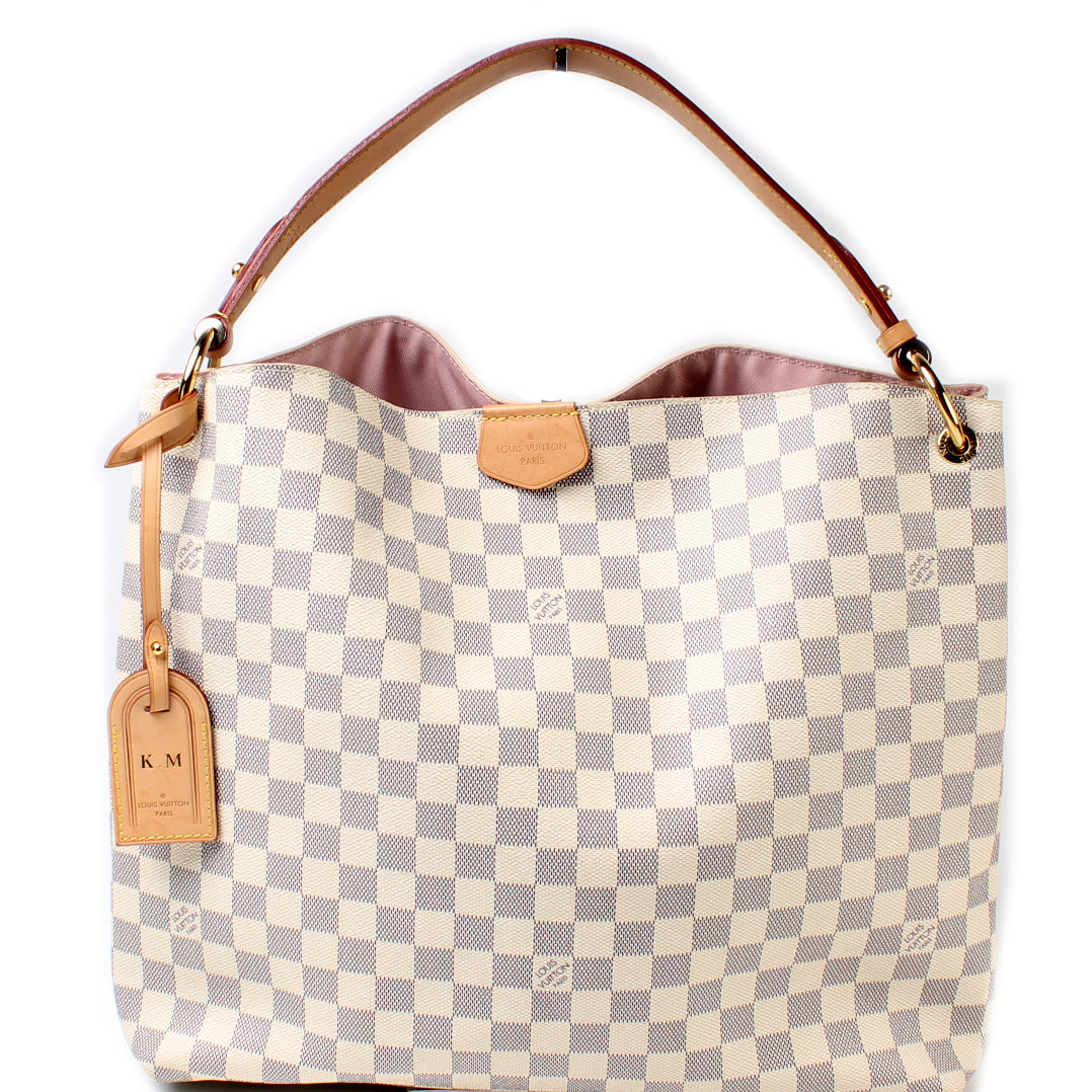 Louis Vuitton Graceful MM Azur Damier Handbag
