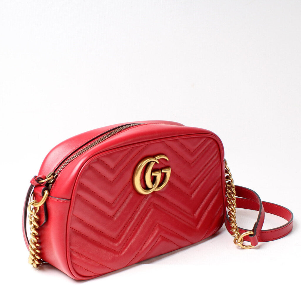 Gucci Marmont Camera Leather Small Crossbody Bag Bag 4
