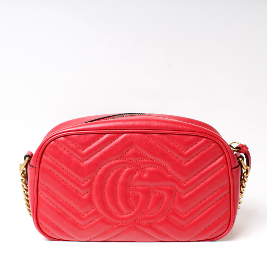 Gucci Marmont Camera Leather Small Crossbody Bag Bag 4