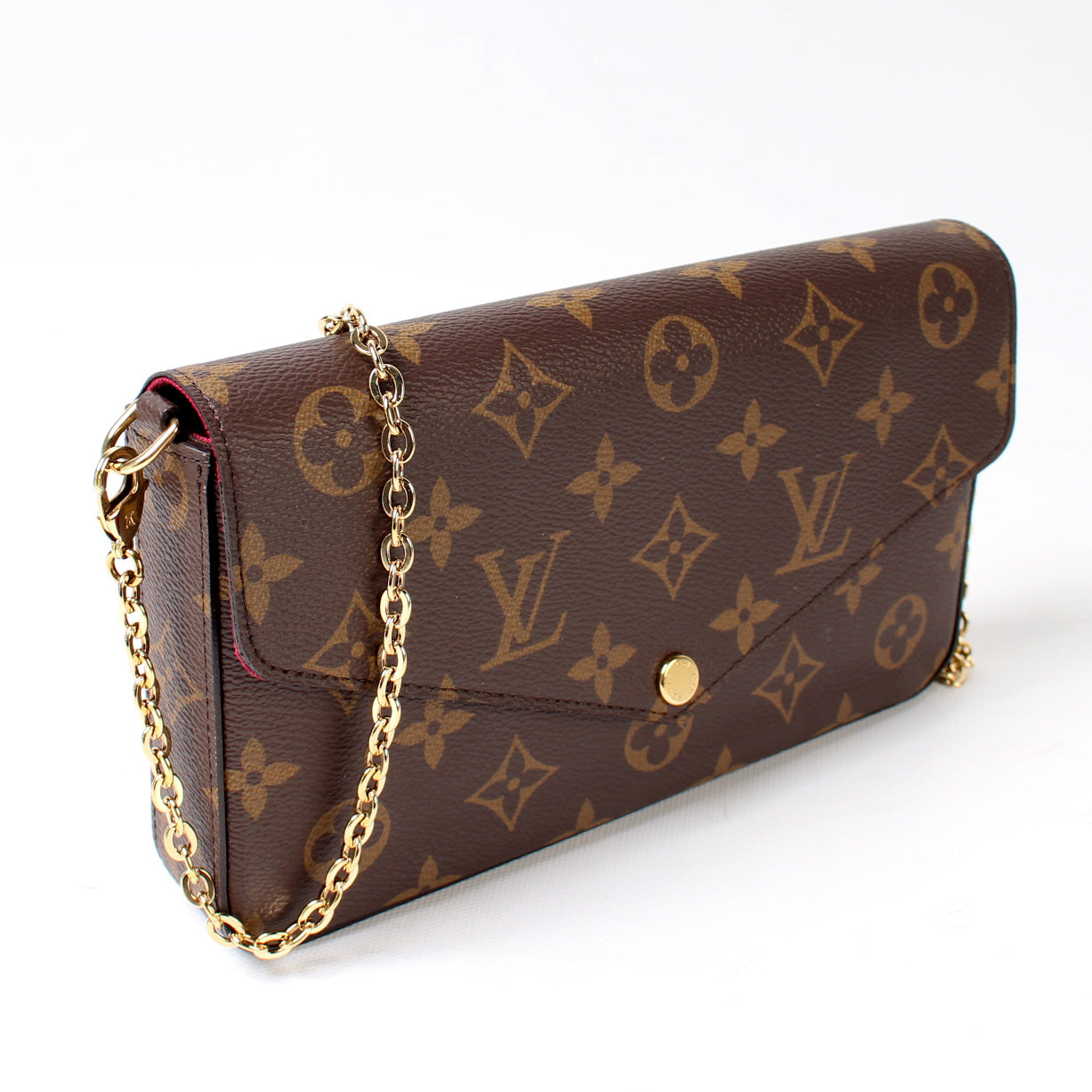 Louis Vuitton Pochette Felicie Monogram Clutch Bag Monogram 25