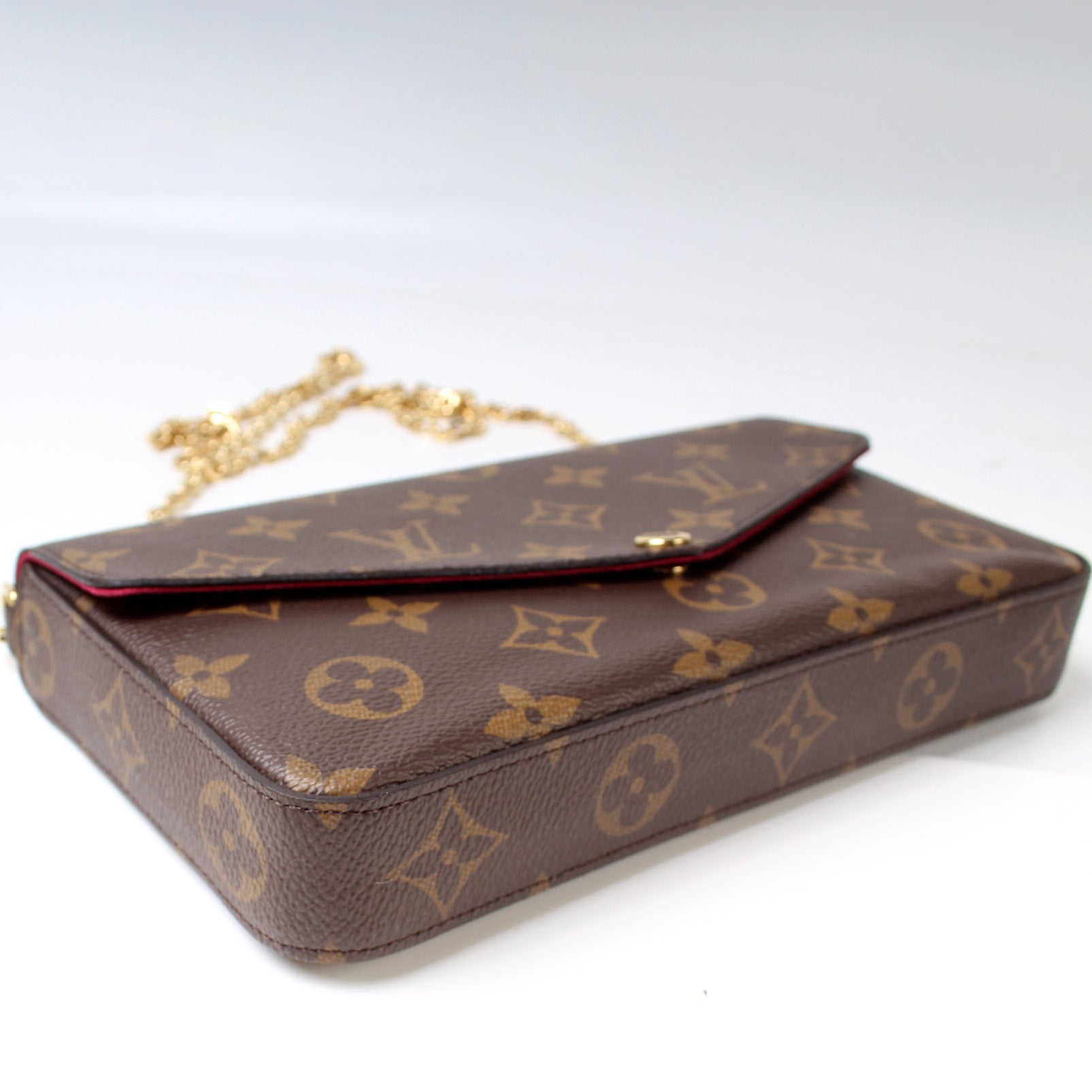 Louis Vuitton Pochette Felicie Monogram Clutch Bag Monogram 25