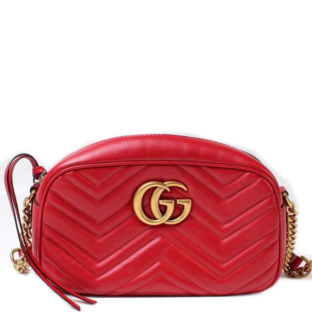 Gucci Marmont Camera Leather Small Crossbody Bag Bag 6