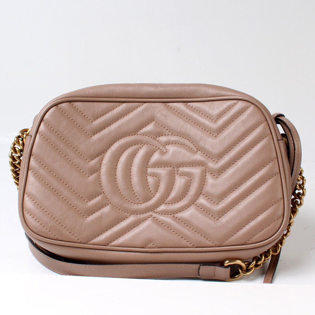Gucci Marmont Camera Leather Small Crossbody Bag Bag 7