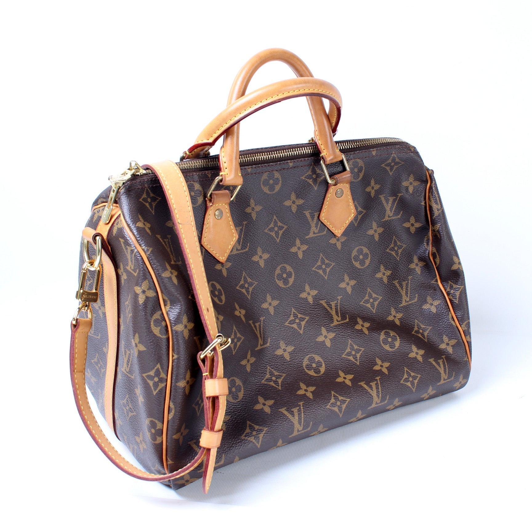 Louis Vuitton Speedy 30 Bandouliere Monogram Handbag Monogram 12