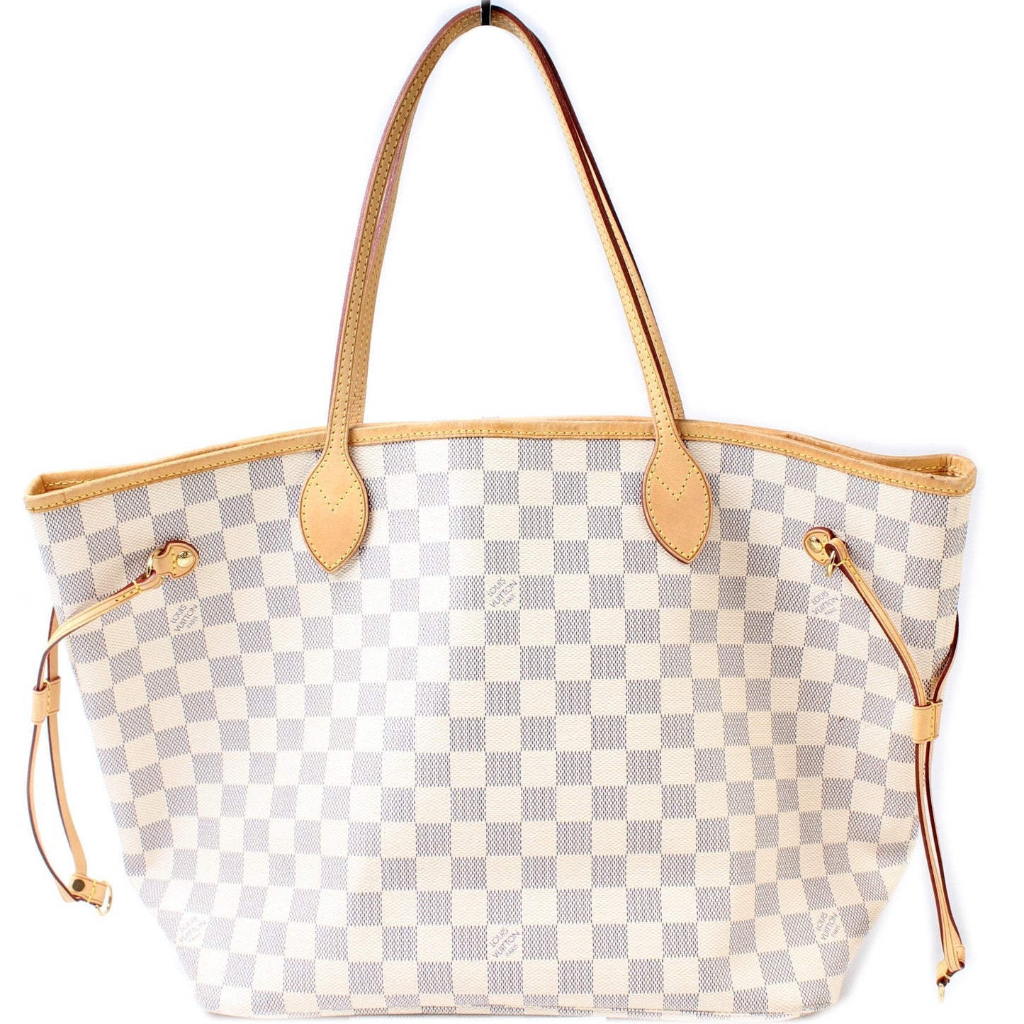 Louis Vuitton Neverfull MM Azur Damier Tote Bag Azur 36