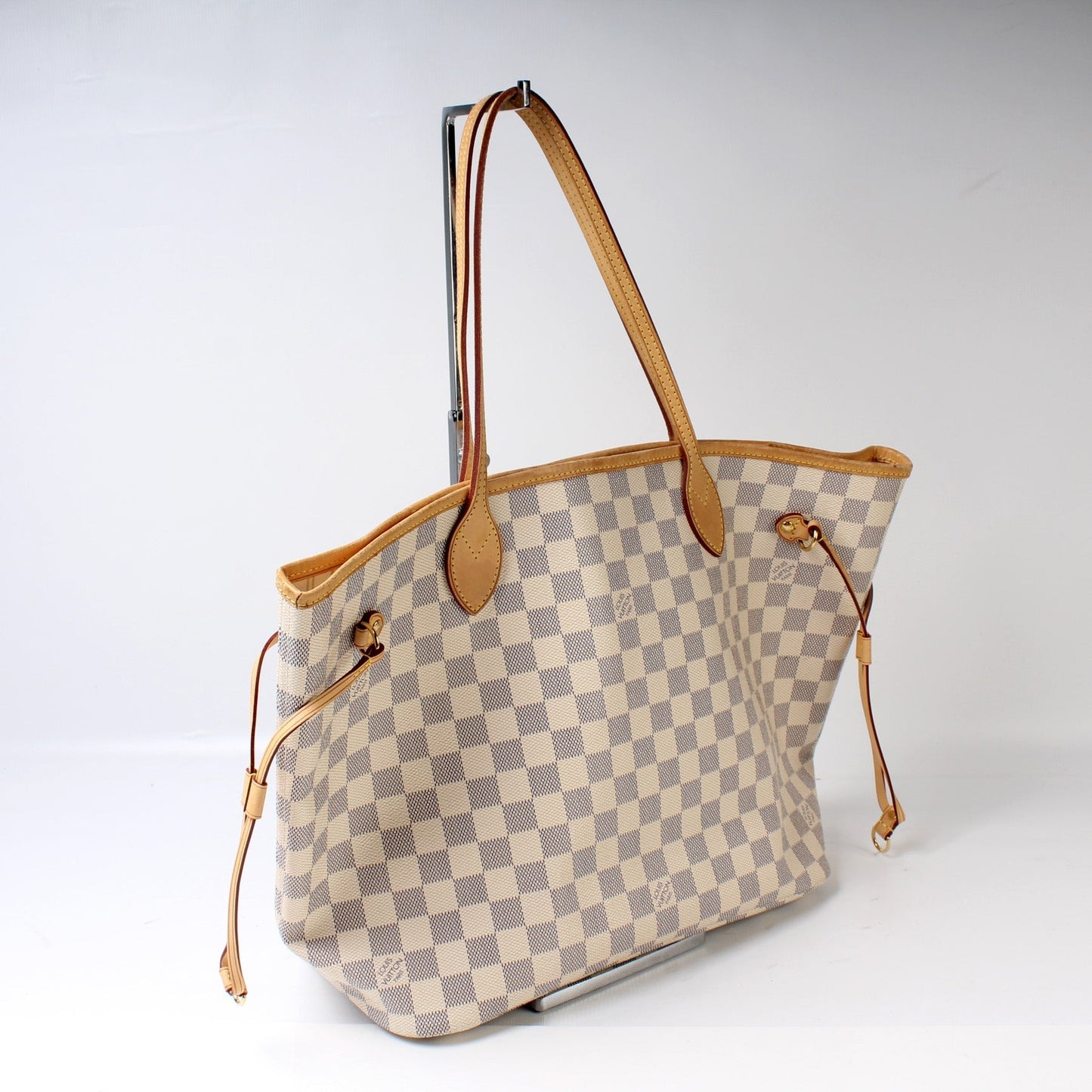 Louis Vuitton Neverfull MM Azur Damier Tote Bag Azur 36