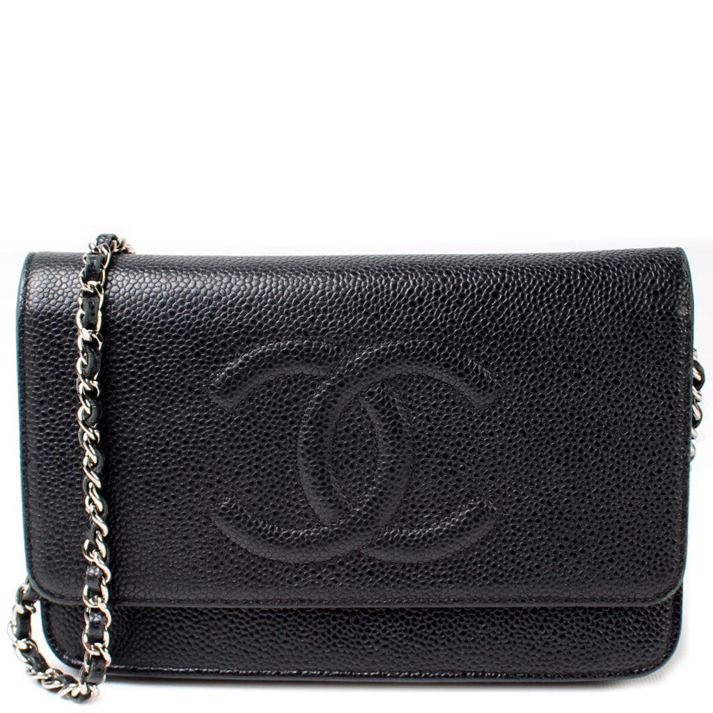 Chanel WOC Timeless CC Caviar 18M Clutch Bag
