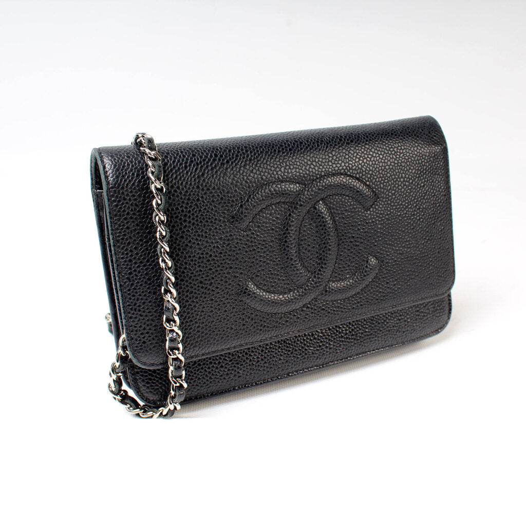 Chanel WOC Timeless CC Caviar 18M Clutch Bag