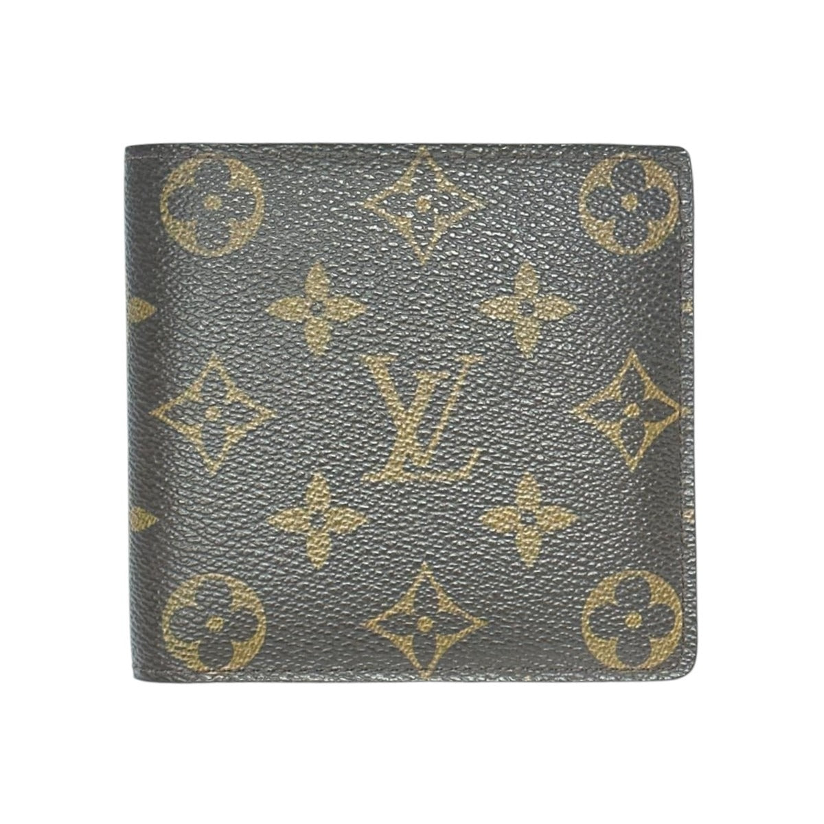 Louis Vuitton Bifold M61675 Portefeuille EMarco Monogram Canvas Brown Wallet Case