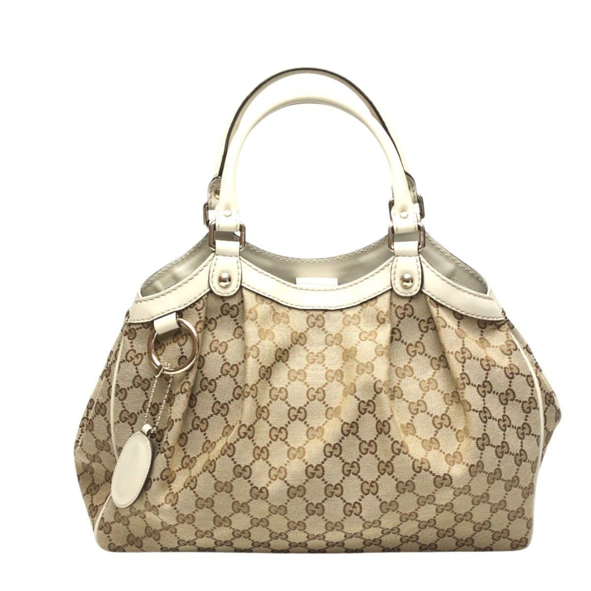 Gucci GG pattern Sukey Canvas Brown Travel Bag
